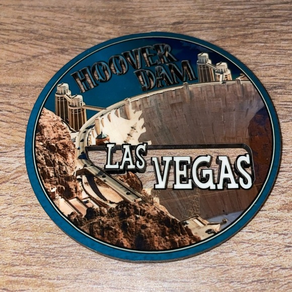 Other - Hoover Dam Las Vegas LV laser cut out travel souvenir magnet